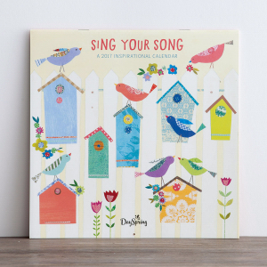 2017 Calendar - Sing Your Song PB - DaySpring